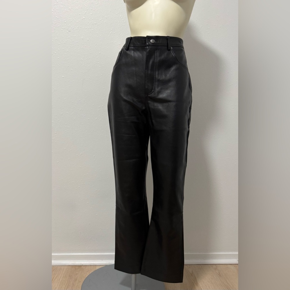 Steve Madden Vegan Leather Pants in Black NWT - Picture 3 of 13